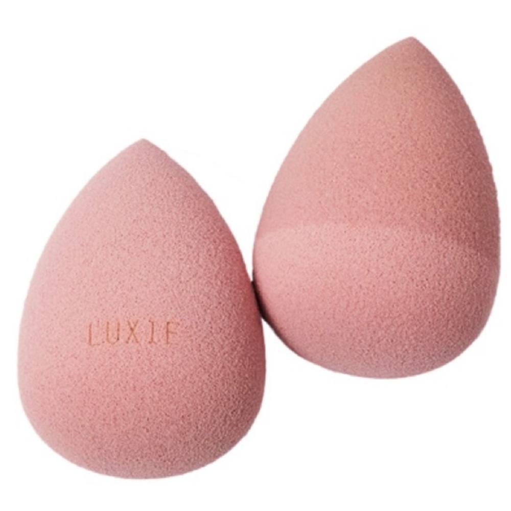 Luxie Beauty Sponge Set One Duo-Sided Sponge & One Microfiber Sponge